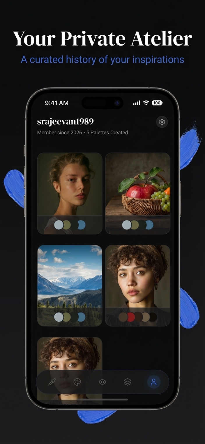 Palette Pro Interface - Artist Profile